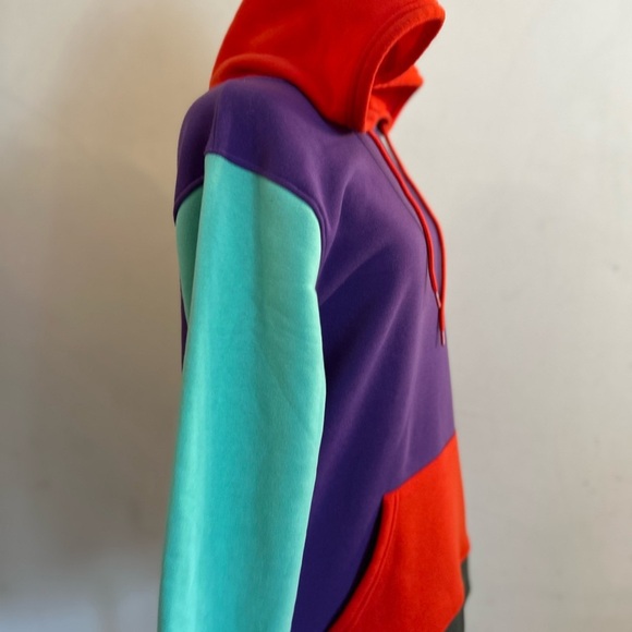 Brooklyn Cloth Colorblock Hoodie with Red and Purple Accents Small - Picture 5 of 8